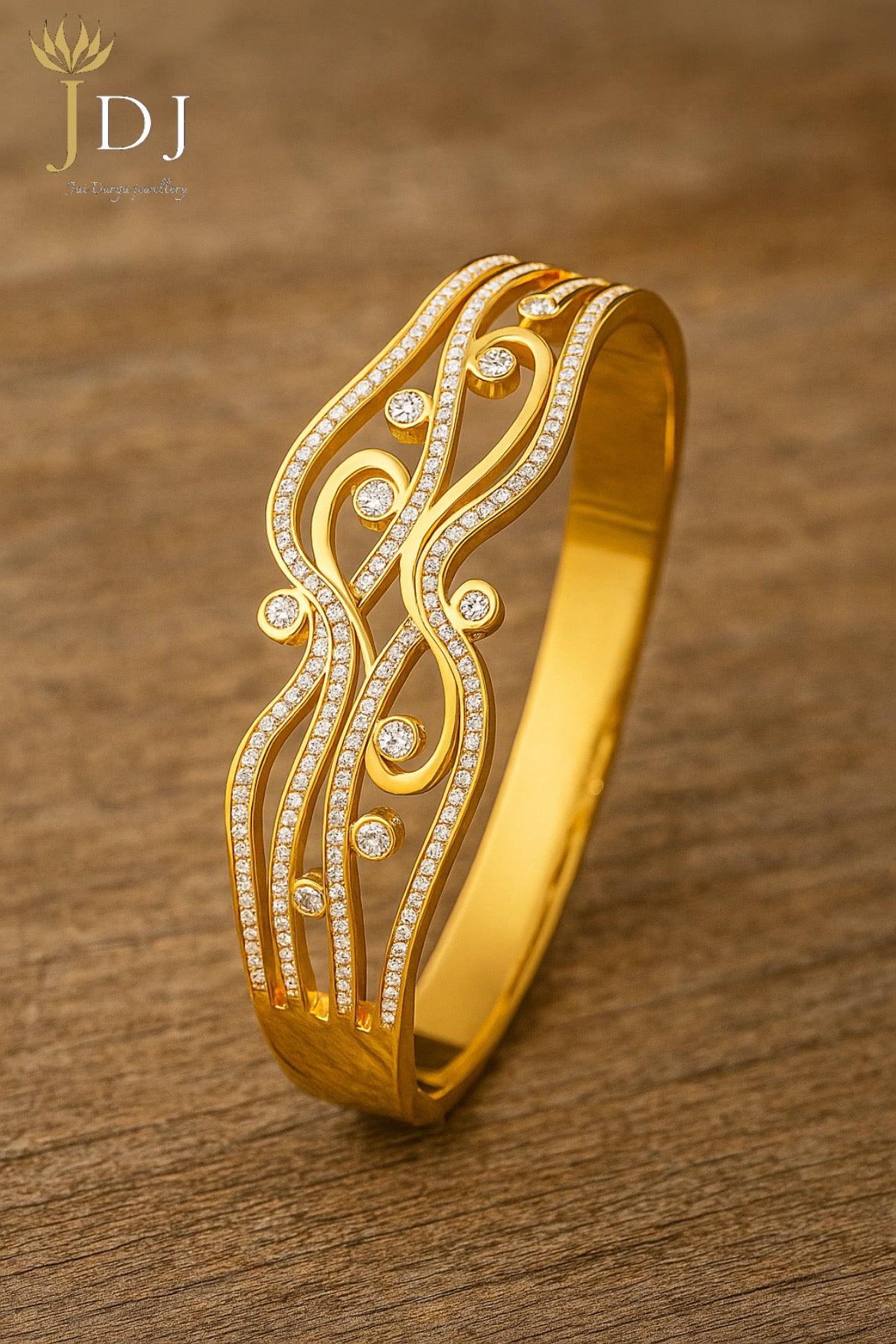 GOLDEN STUDDED DESIGNER BRACELET